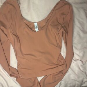 Lululemon Athletica Mauve Crop Top